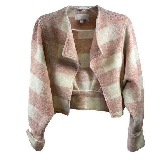 Anthropologie Jackets & Blazers - Anthropologie ett:twa Pink wool blend crop jacket Size XXS